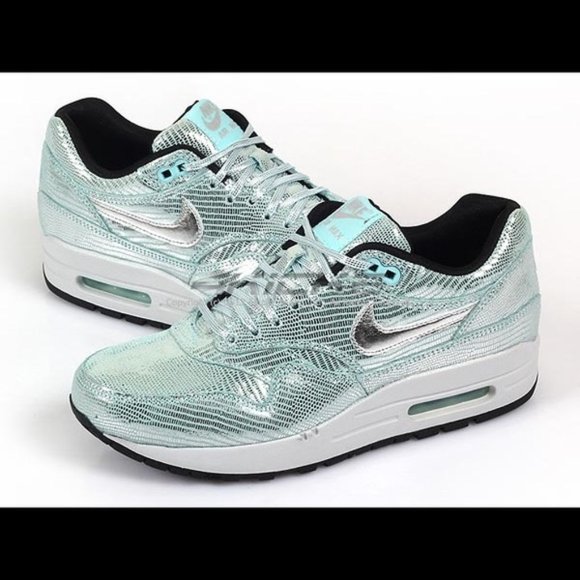 Nike Shoes - Nike Air Max 1 QS Party Pack Disco Ball Silver-Glacier ice(lt.blue) Sz 7
